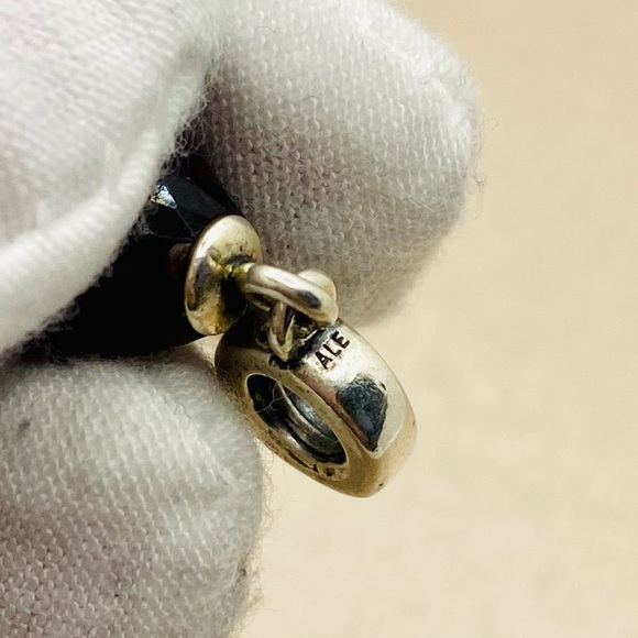 EUC Pandora 791602CPE Sterling Silver Purple Fascinating Beauty Dangle Charm - Picture 8 of 9